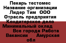 Пекарь-тестомес › Название организации ­ Лидер Тим, ООО › Отрасль предприятия ­ Кондитерское дело › Минимальный оклад ­ 25 000 - Все города Работа » Вакансии   . Амурская обл.